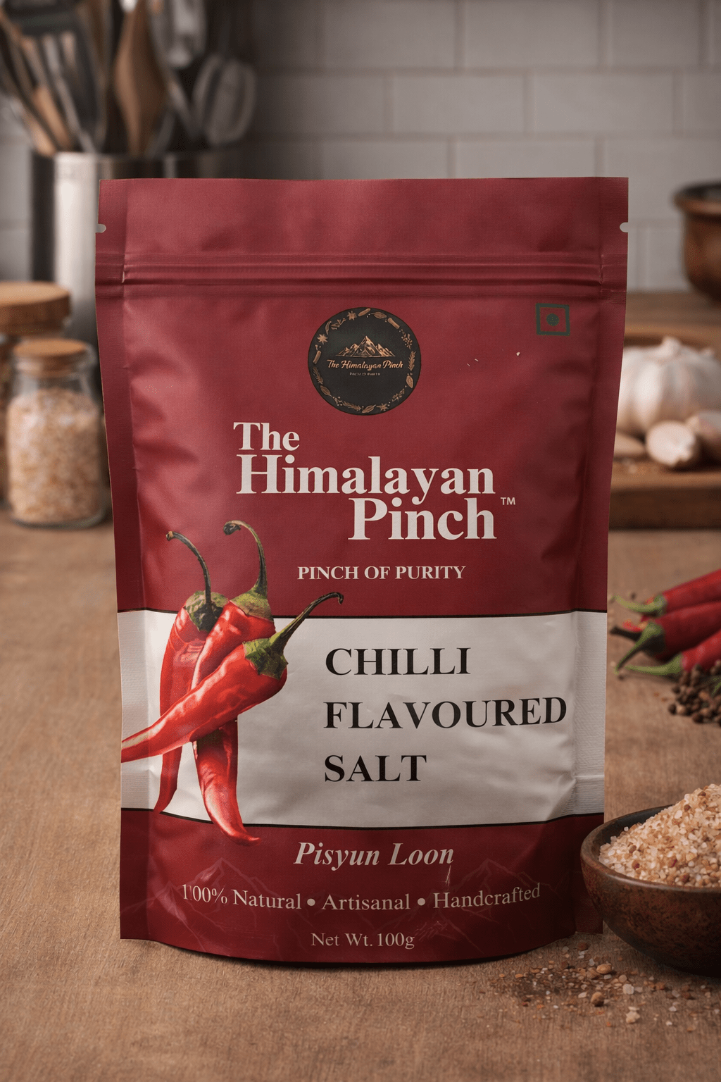 Chilli Flavoured Seasoning Salt (100g) - The Himalayan Pinch