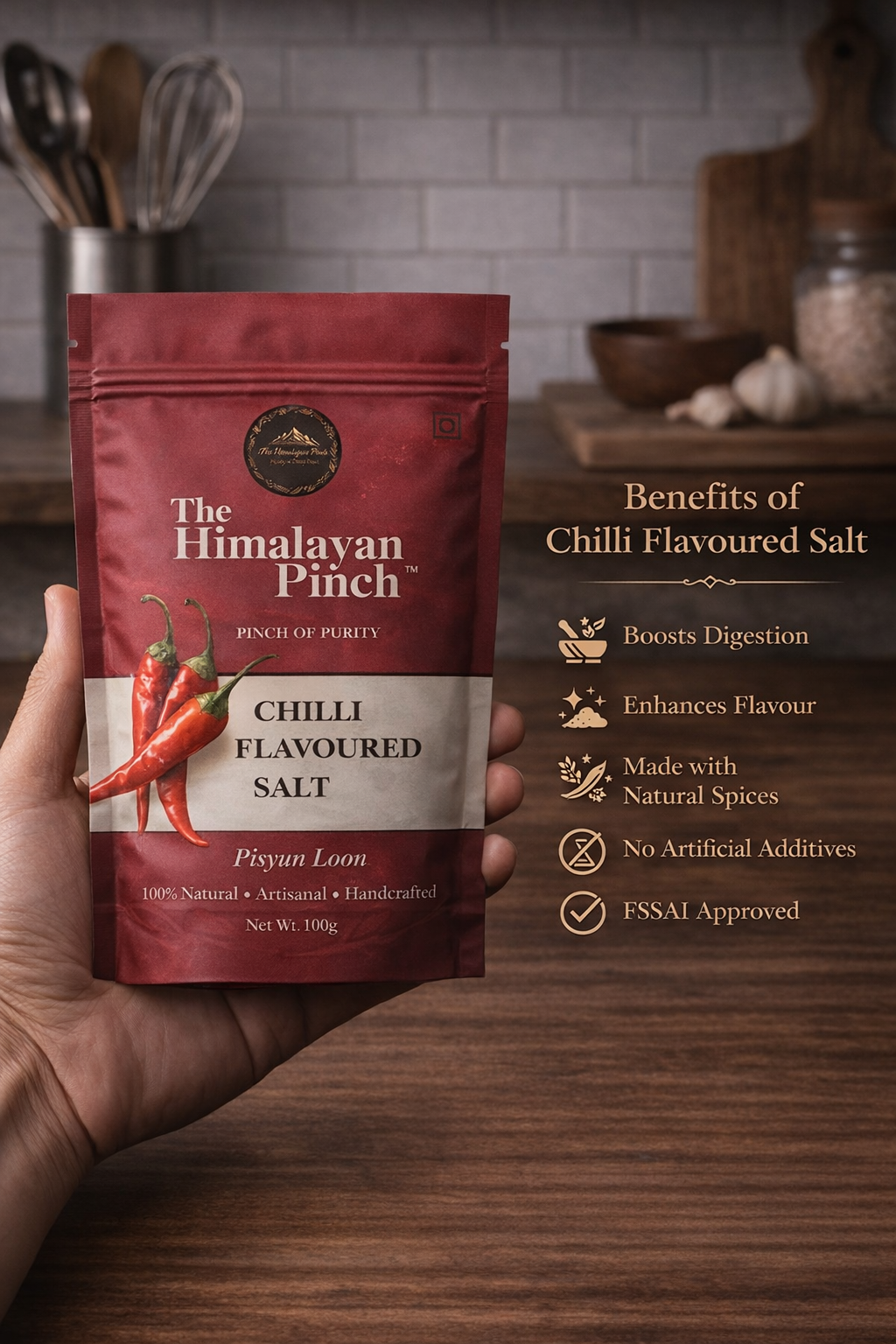 Chilli Flavoured Seasoning Salt (100g)